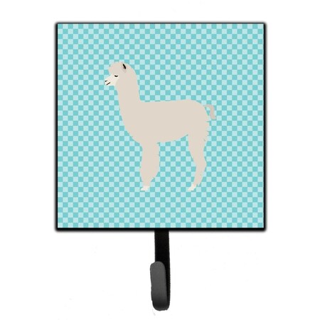 Carolines Treasures Alpaca Blue Check Leash or Key Holder BB8093SH4